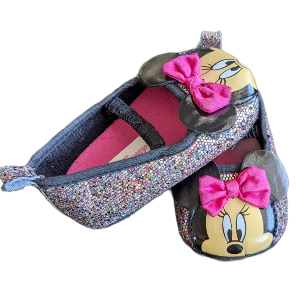 Minnie Mouse sparkly flats
